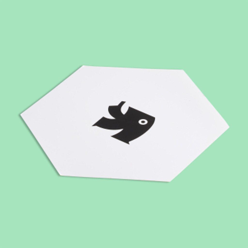 Hexagon-Visitenkarten drucken