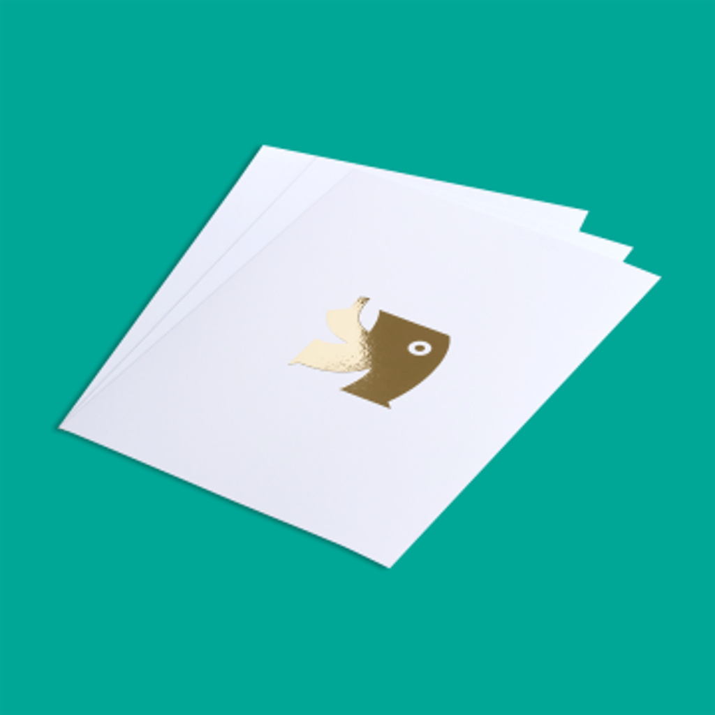 Poster mit Folienprägung