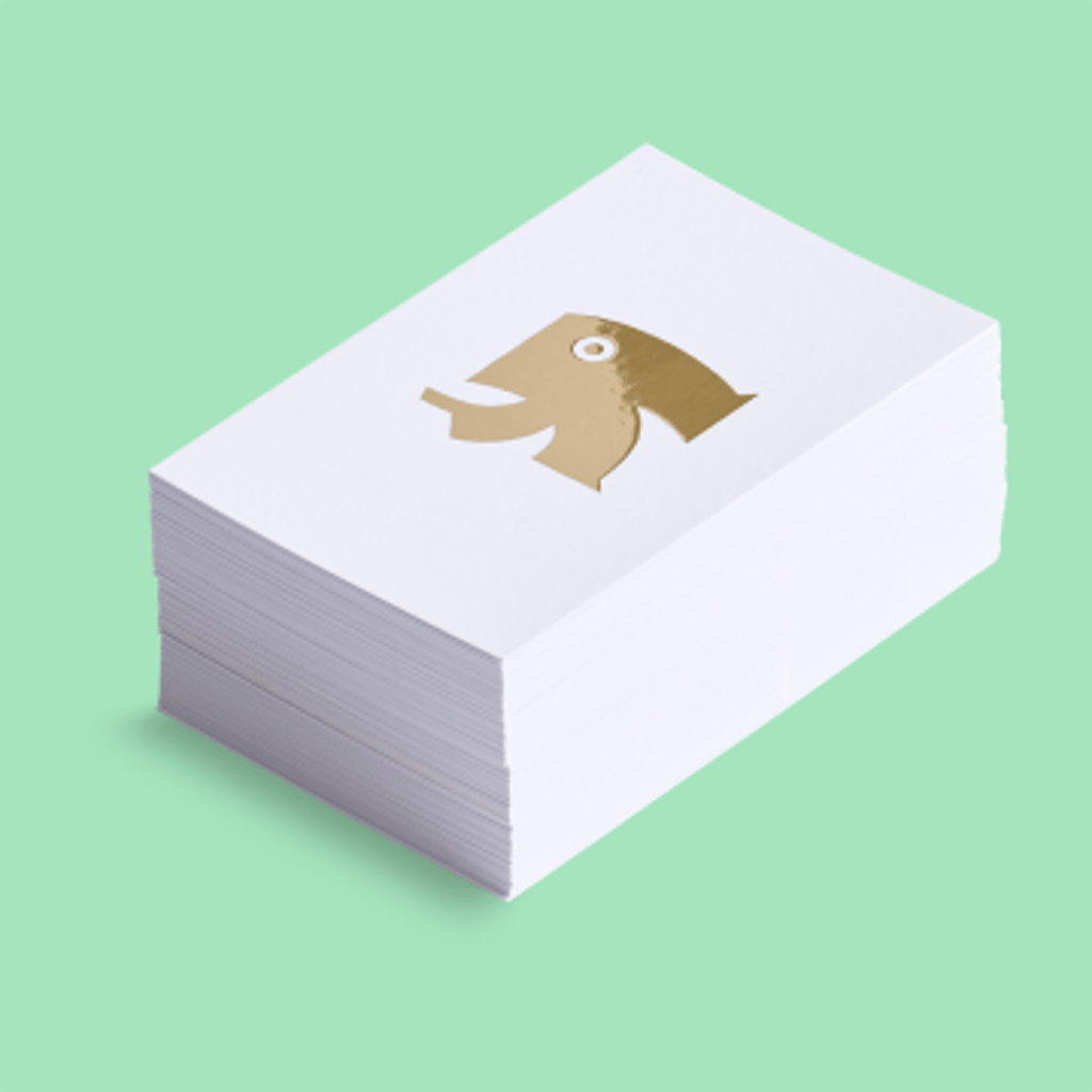 Visitenkarten mit Folienprägung