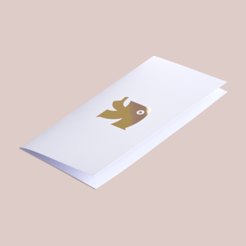 Falzflyer mit Folienprägung