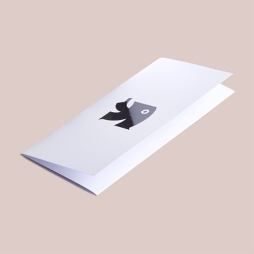 Falzflyer mit UV-Spotlack