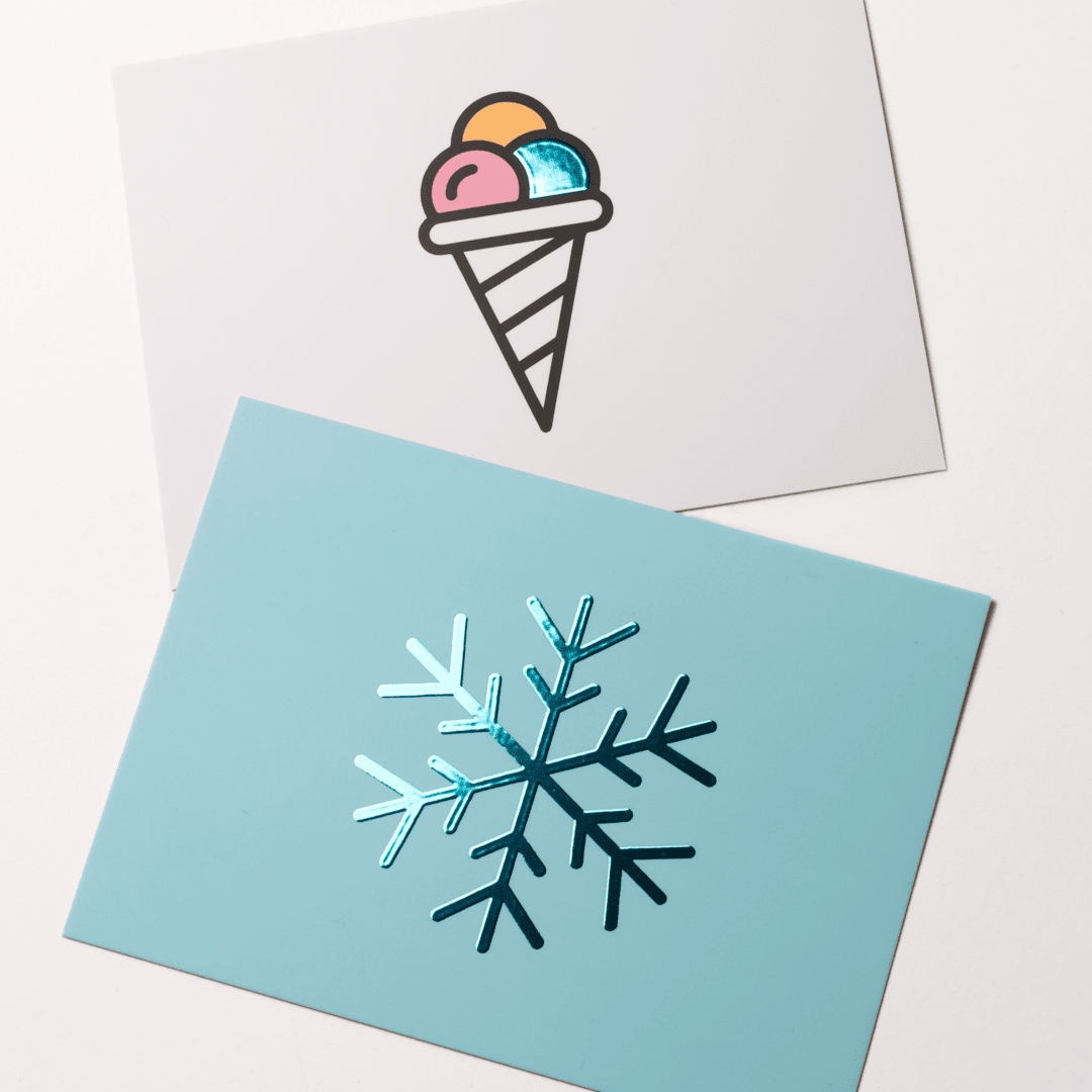 Folienprägung Ozeanblau Inspiration