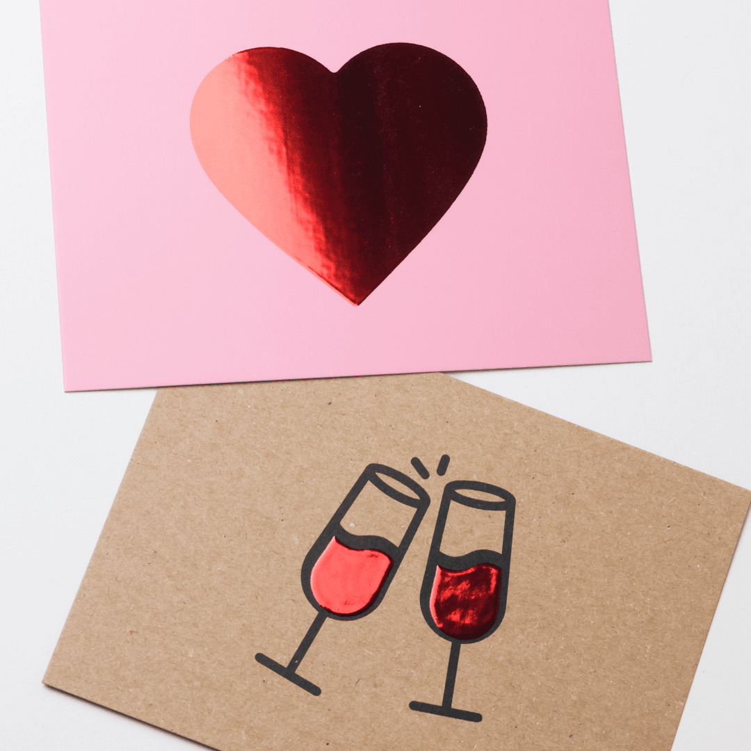 Folienprägung Rot Inspiration