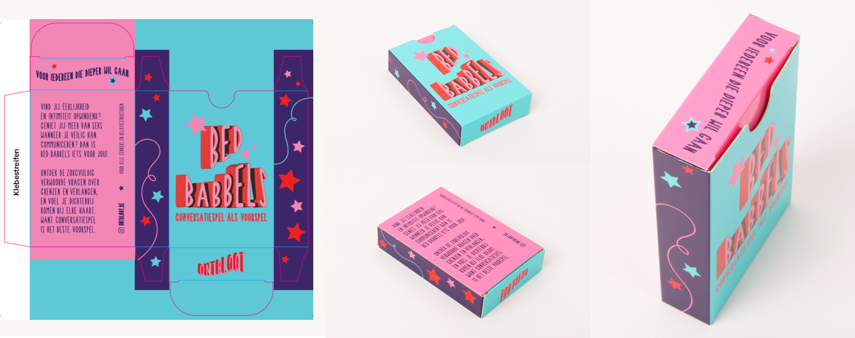 Beispiel Kartenschachteln: Design und gefaltete Variante