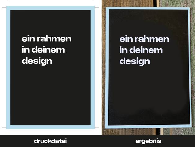 Einen Rahmen um dein Druckwerk