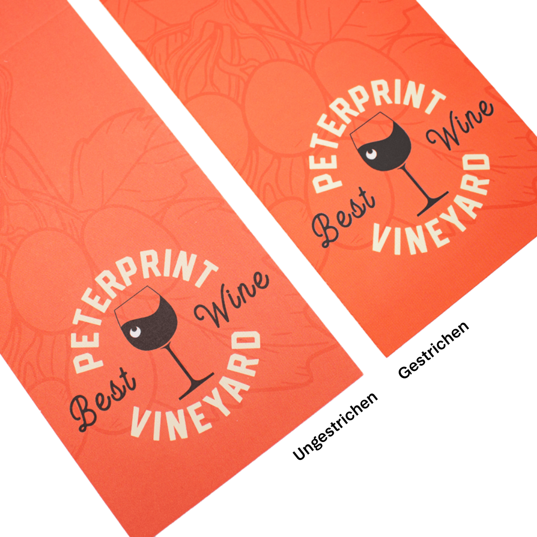 Unterschied gestrichenes und ungestrichenes Papier