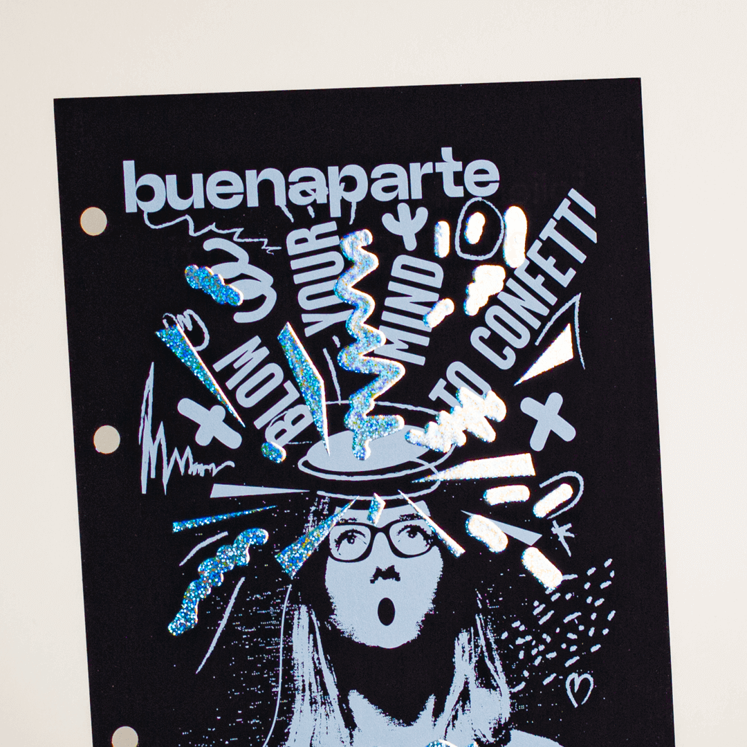 Holografische Folienprägung Konfetti 