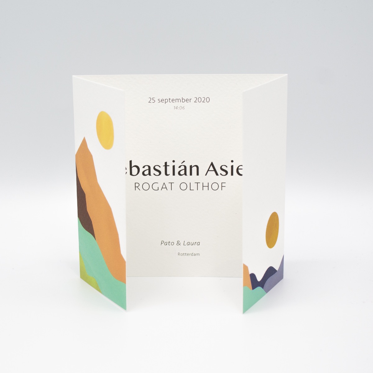 Geburtskarte Fensterfalz