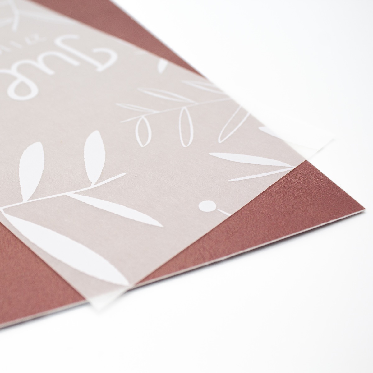 Geburtskarte Kalkpapier