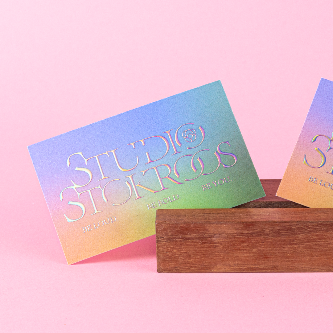 Visitenkarte Folienprägung