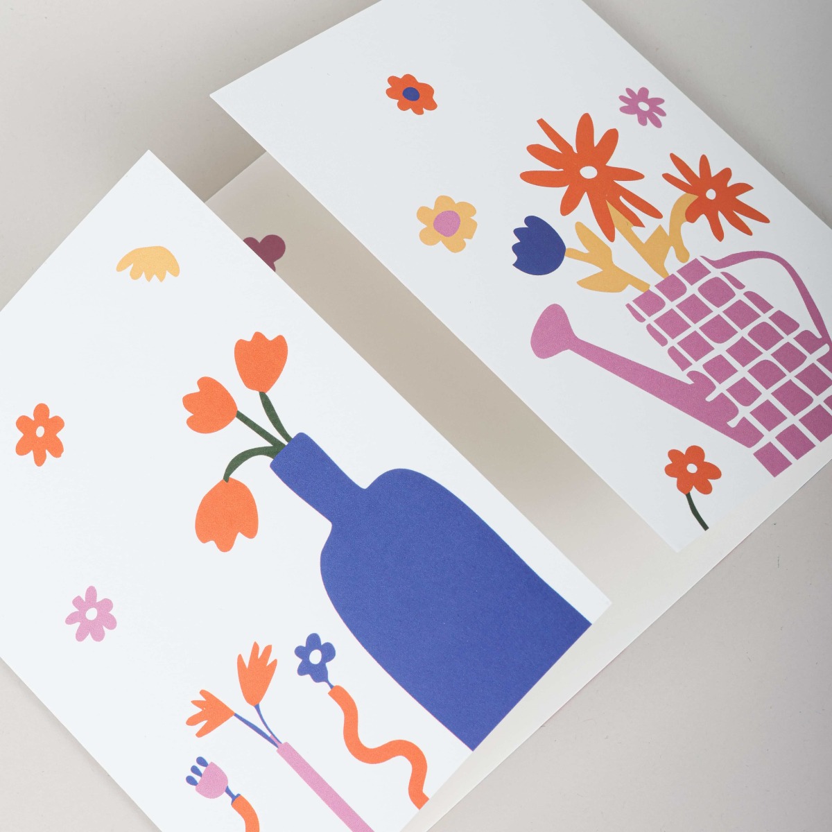 Karte mit Fensterfalzdesign