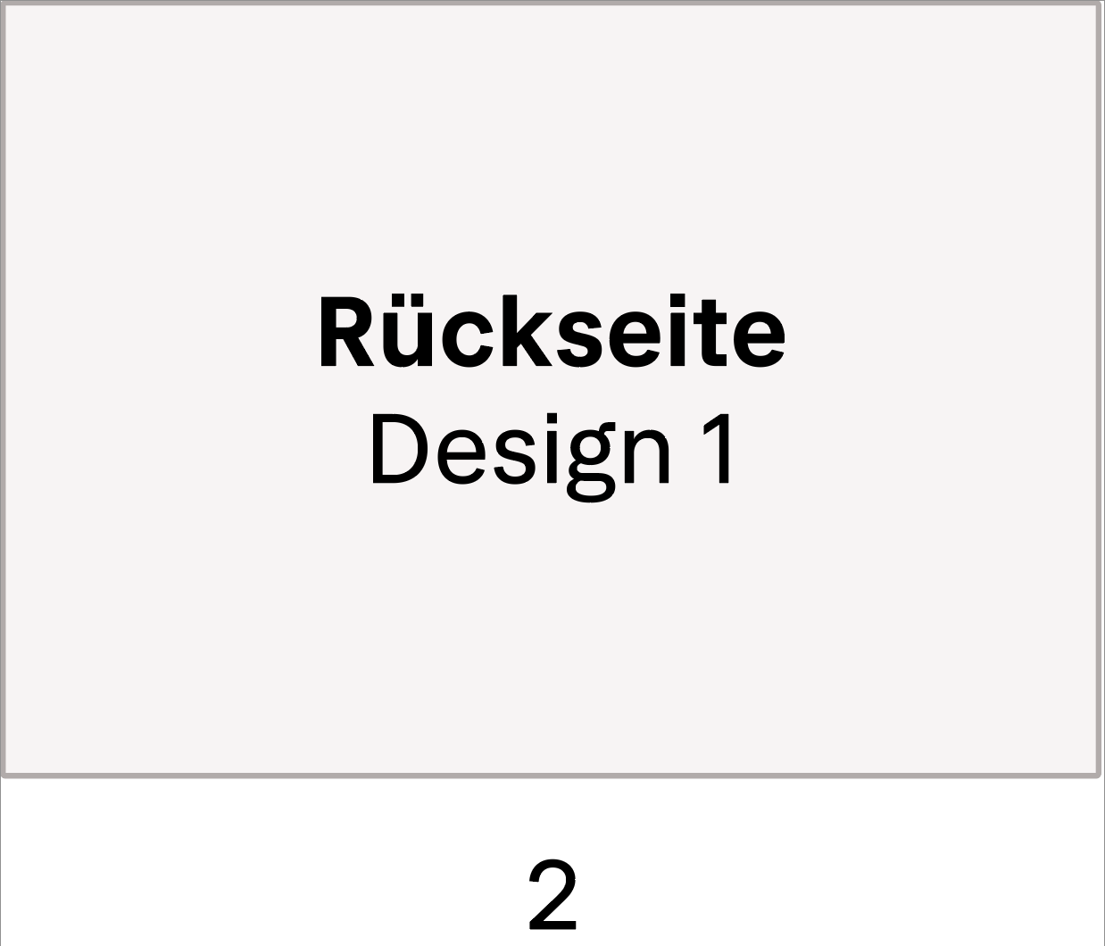 Seite 2: Rückseite Design 1