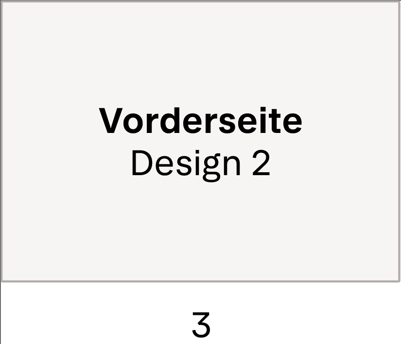 Seite 3: Vorderseite Design 2