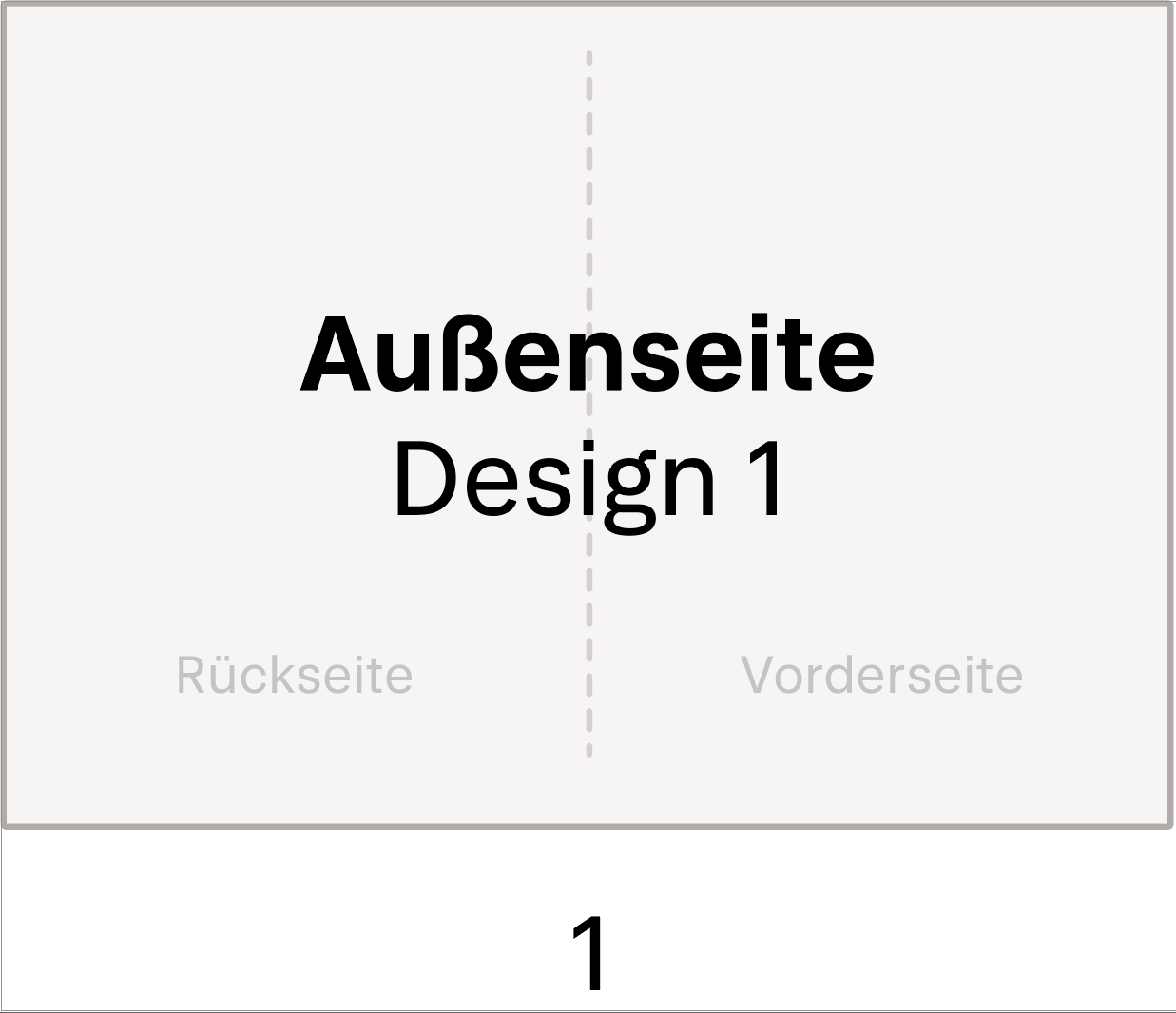 Seite 1: Außenseite Design 1