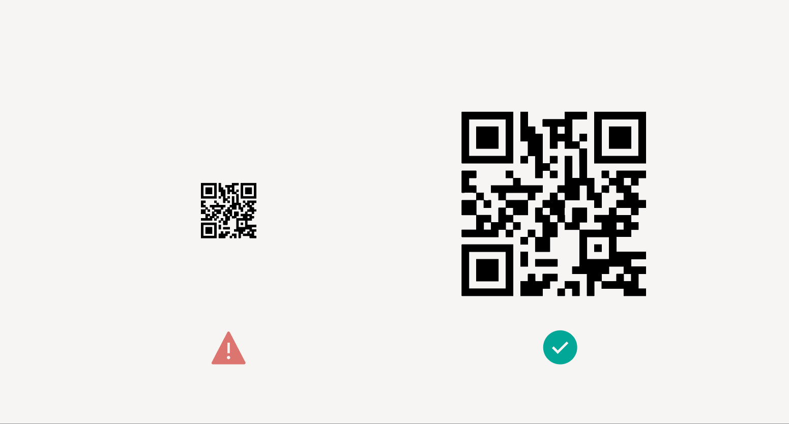 gutes Format für QR-Code