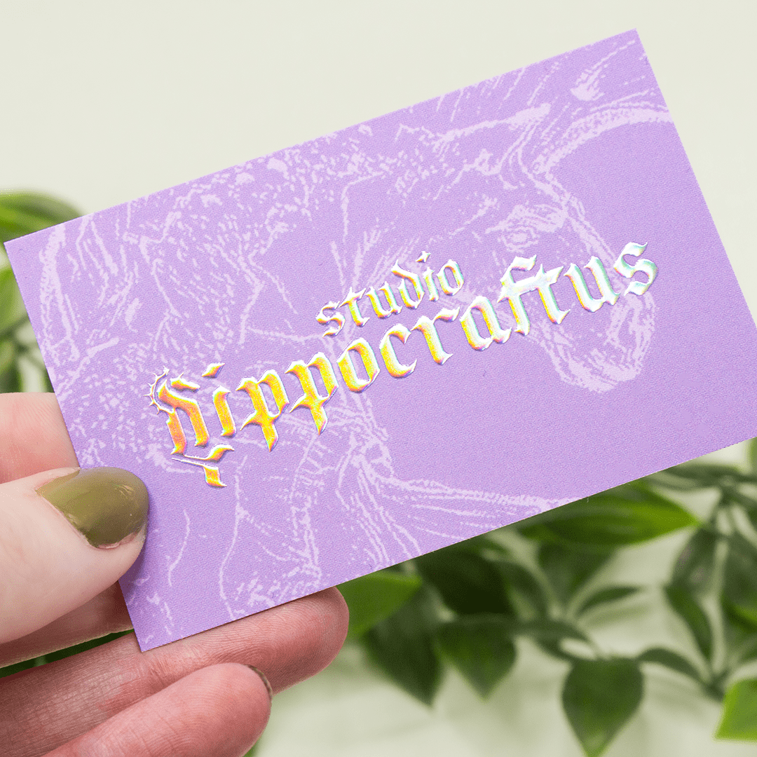 Visitenkarten mit Folienprägung