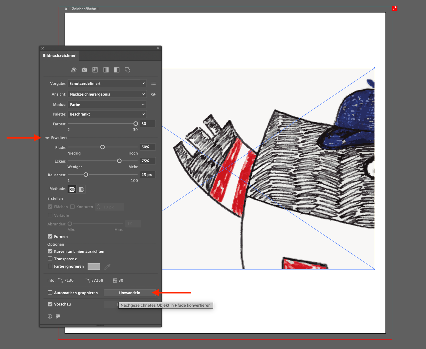Umwandeln Illustrator