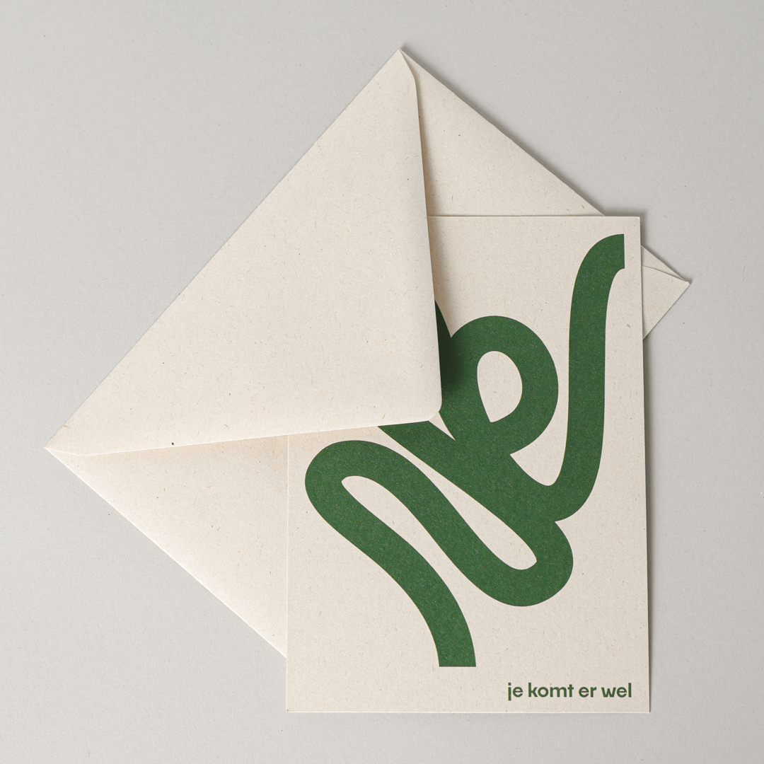 Cremefarbener Umschlag