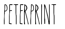 Schriftart The Skinny