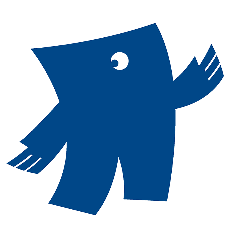 Blau im Druck
