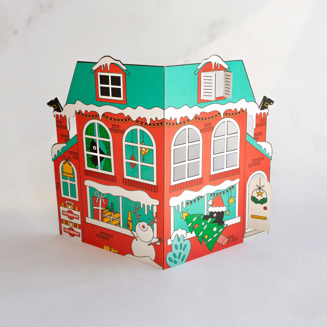 Gestanste kaart kerstkaart PeterPrint