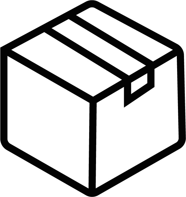 Getekende doos dicht