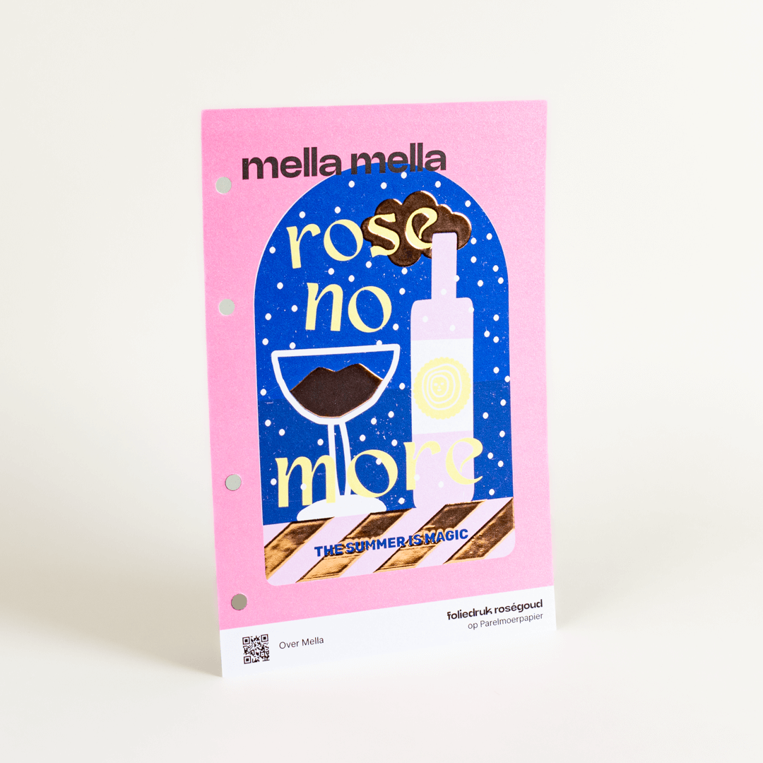 Roségoldfolie Musterpapier