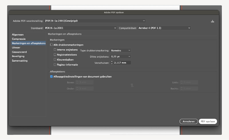 PDF exportieren in Adobe Illustrator
