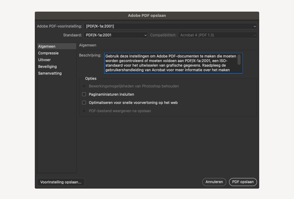 PDF speichern in Photoshop