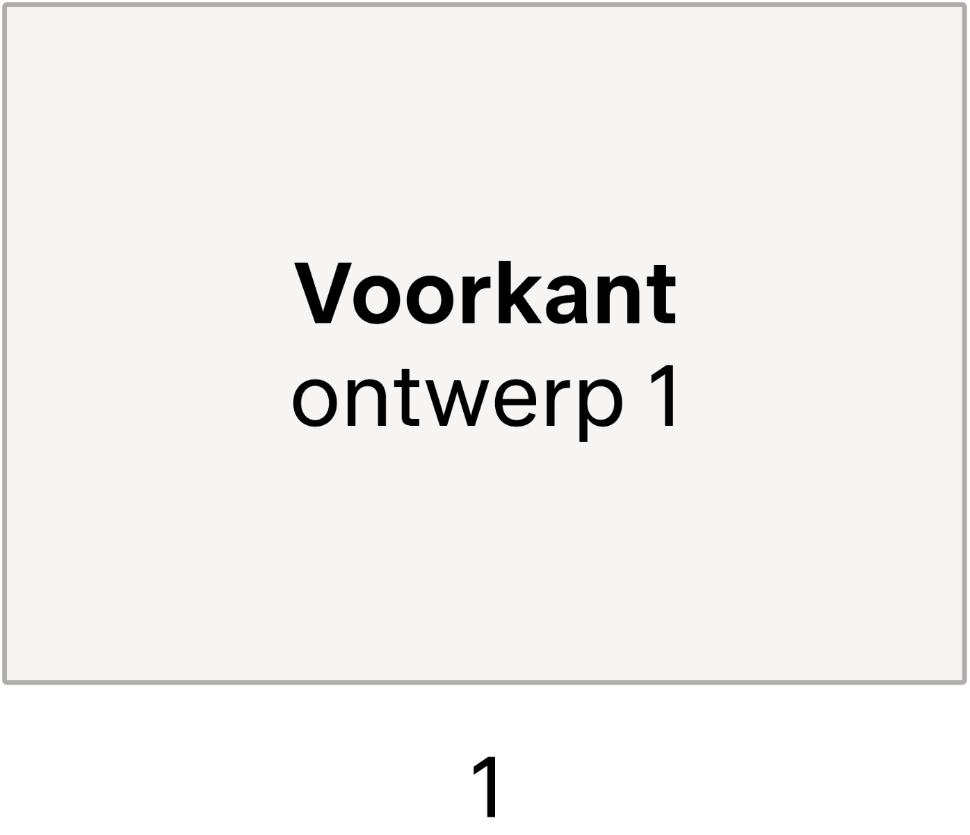 Seite 1: Vorderseite Design 1