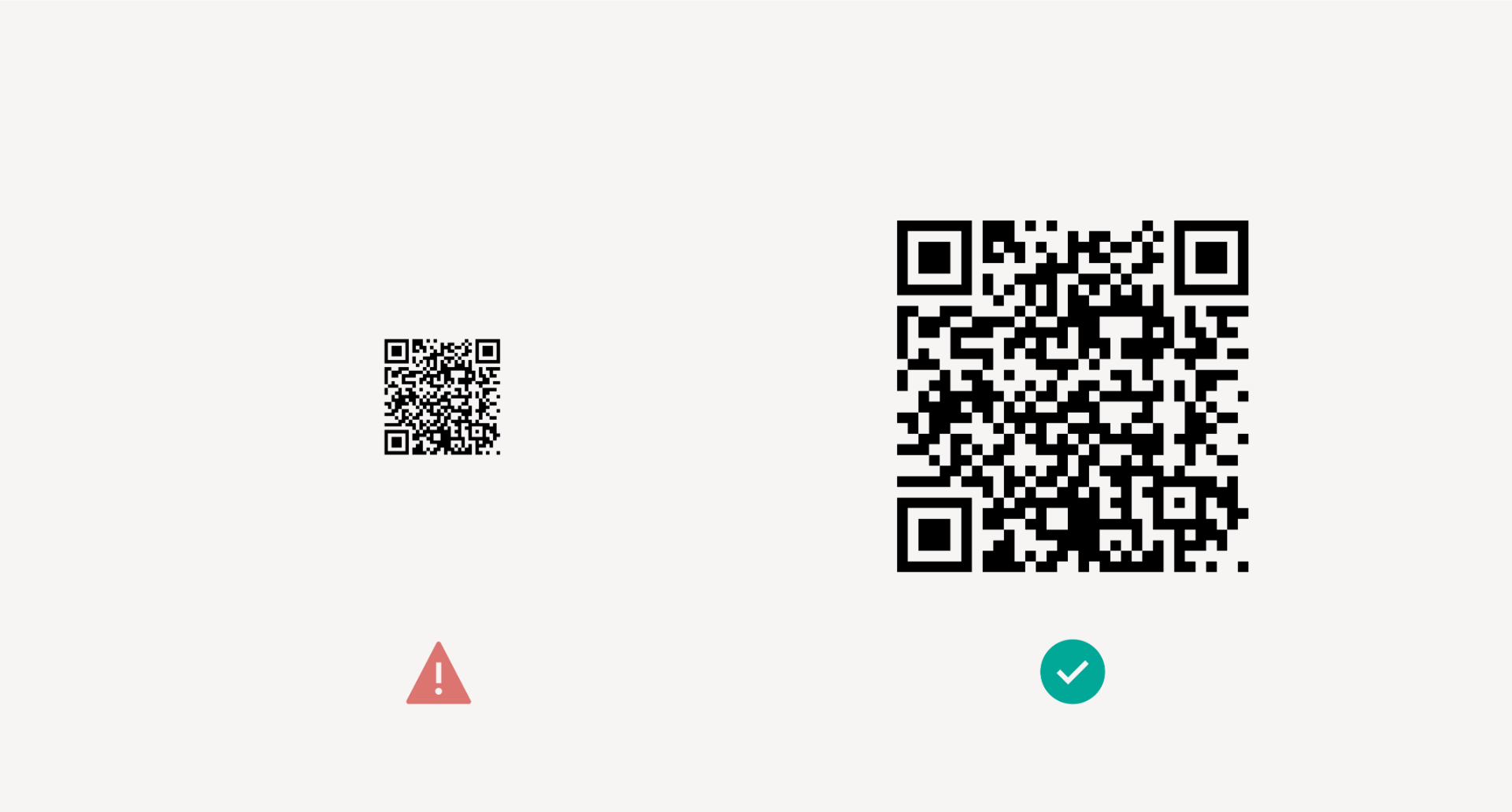 gutes Format für QR-Code