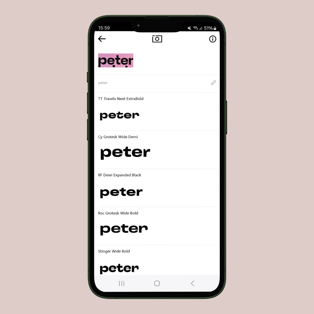 What the font