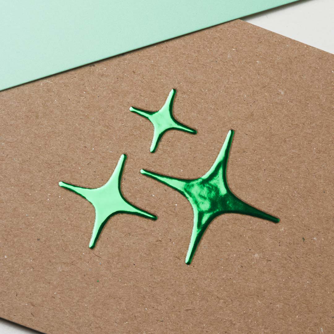 Folienprägung grün