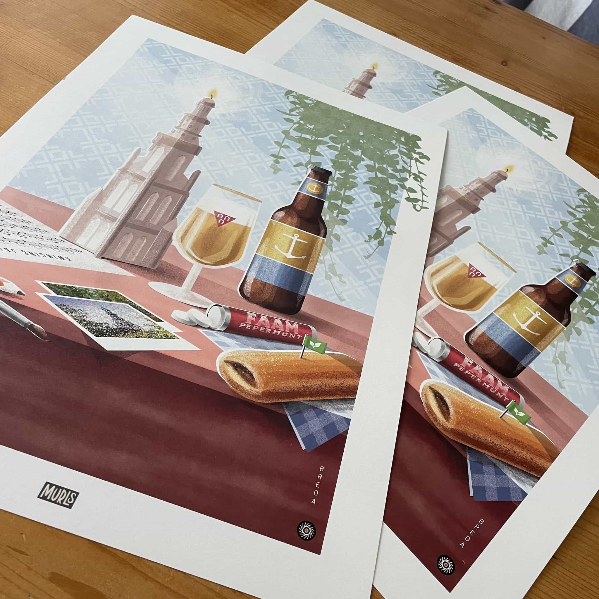 Poster illustraties van Murls