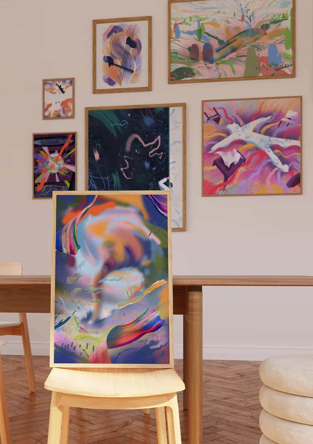 expositie schilderijen van Tsjisse